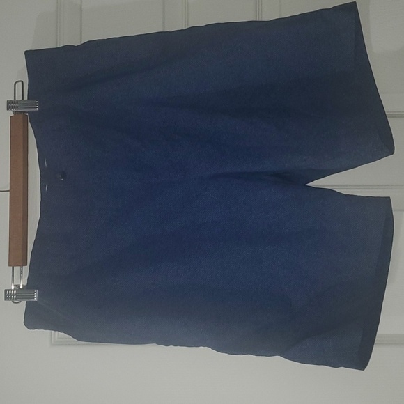 Callaway Shorts Mens Size 36 Blue Dotted Pattern Wallpaper Golf Flat Fro… - Picture 1 of 8